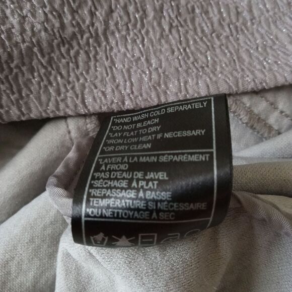 BB Dakota Shimmery Gray Crinkle Textured Long Sleeve Open Front Cardigan Jacket - Picture 5 of 10